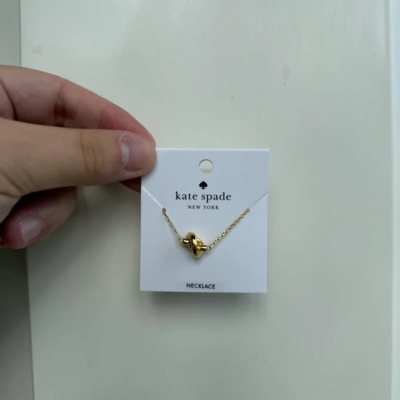 NWT Kate Spade Gold Sailor’s Knot Necklace - Picture 2 of 3